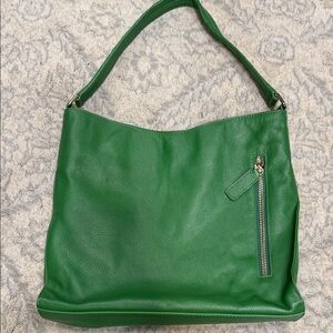 Green Leather Shoulder Bag